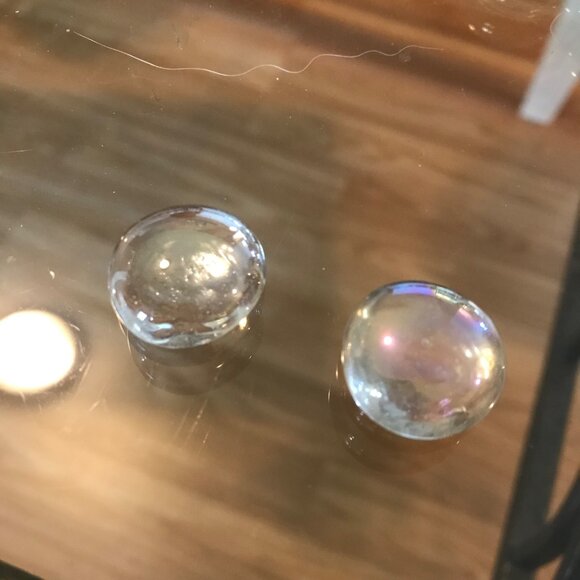 Clear Glass Dome Flat Cabochon Marbles .75" Diameter Set Of 50 - Picture 5 of 7